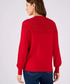 Pull jeu de maille fantaisie