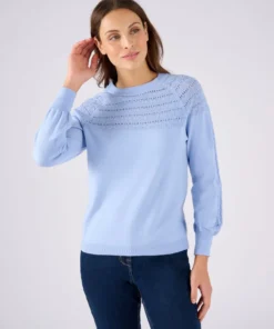 Pull jeu de maille fantaisie
