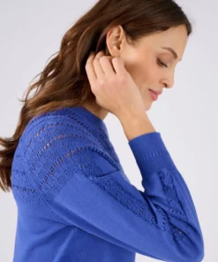 Pull jeu de maille fantaisie