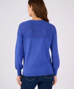 Pull jeu de maille fantaisie