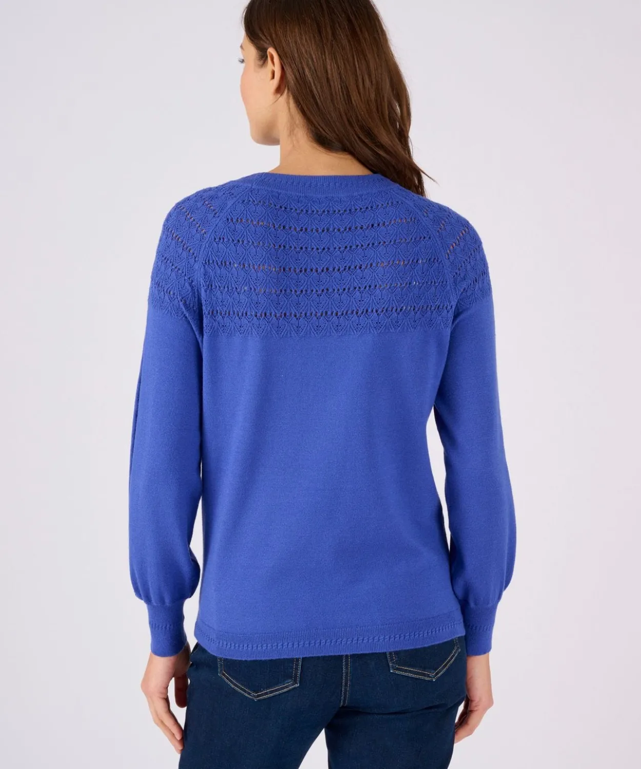 Pull jeu de maille fantaisie