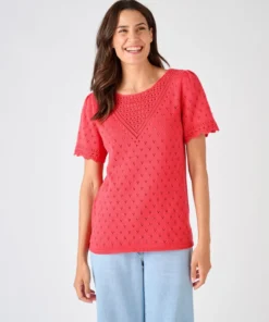 Pull jeu de maille fantaisie