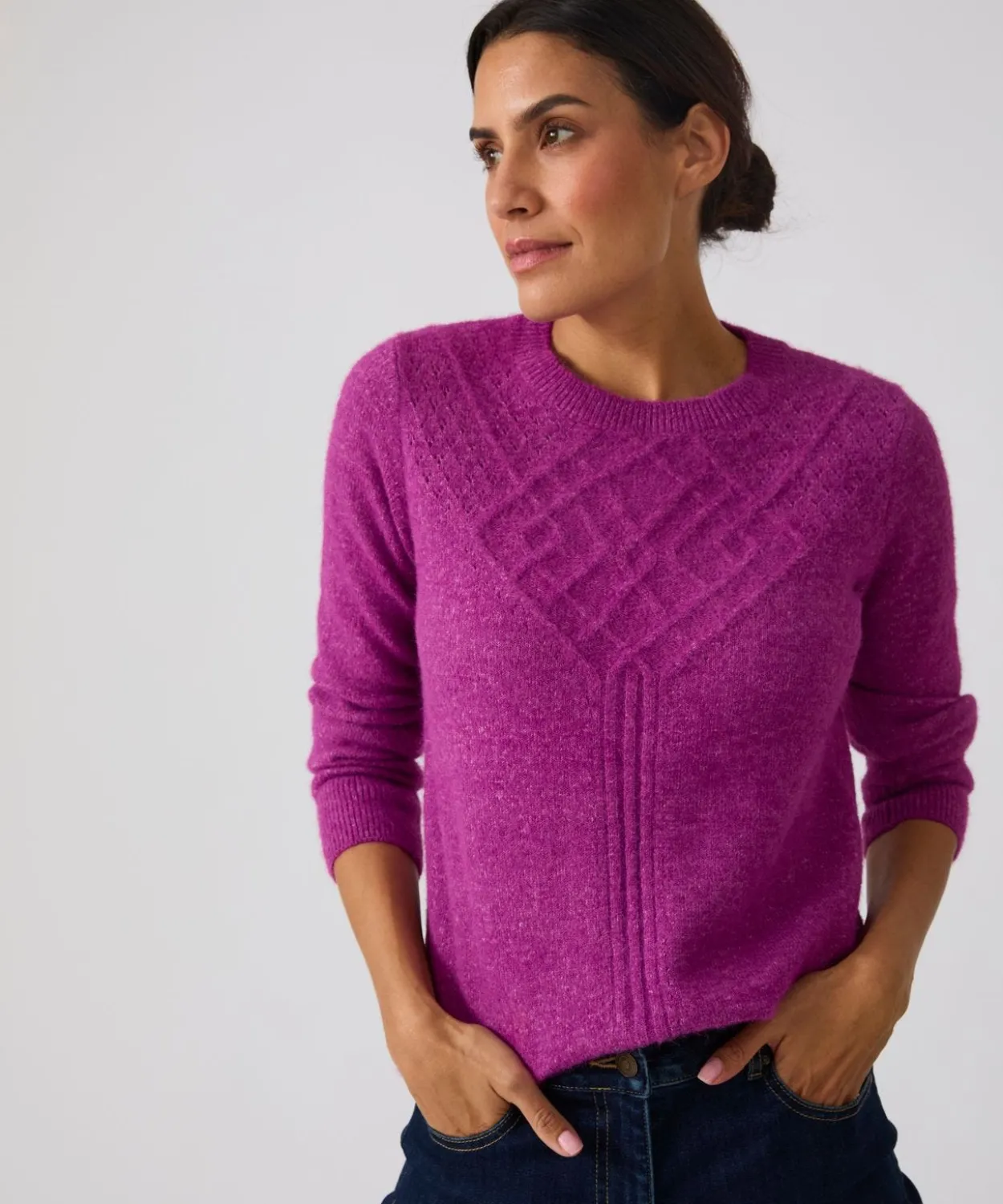 Pull jeu de maille fantaisie Thermolactyl