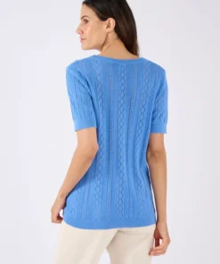 Pull maille ajourée