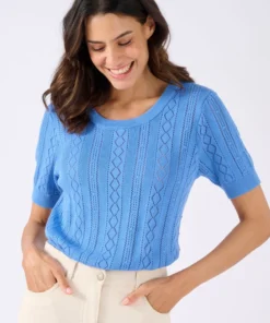 Pull maille ajourée