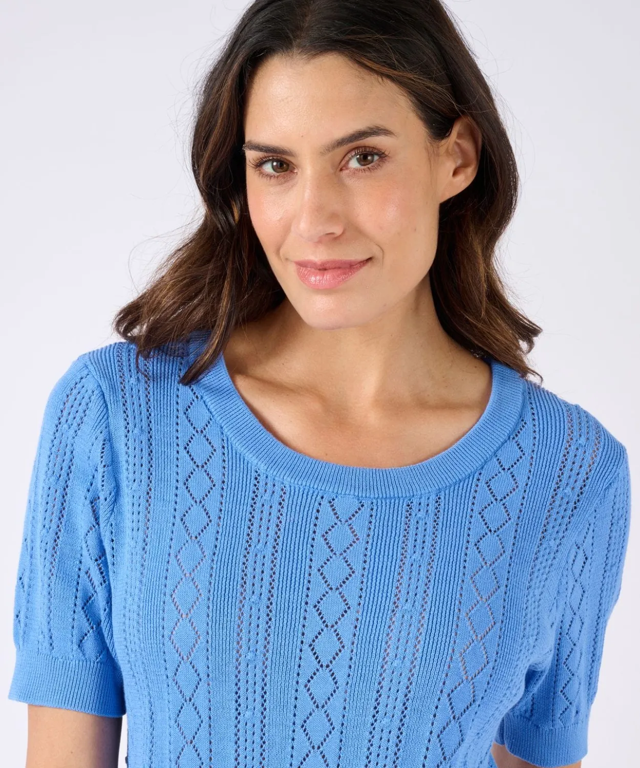 Pull maille ajourée