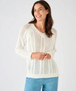 Pull maille ajourée