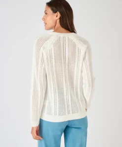 Pull maille ajourée