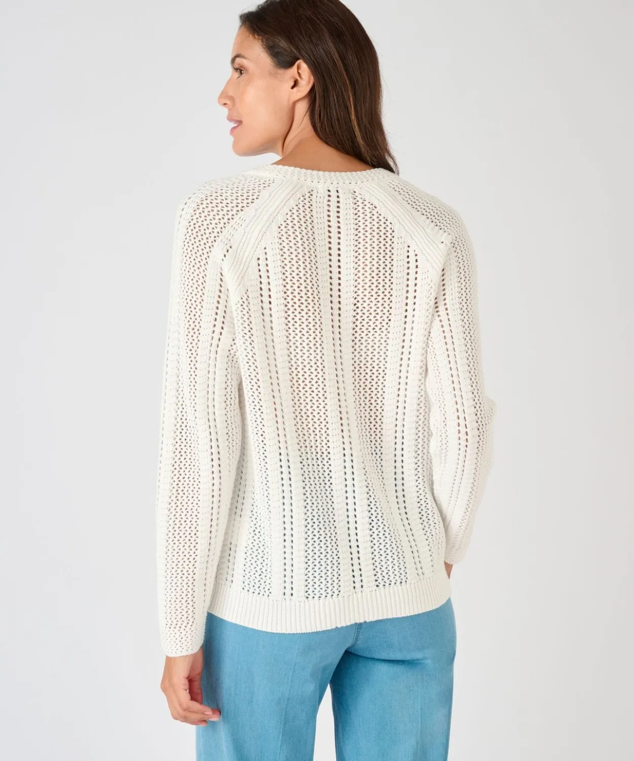 Pull maille ajourée