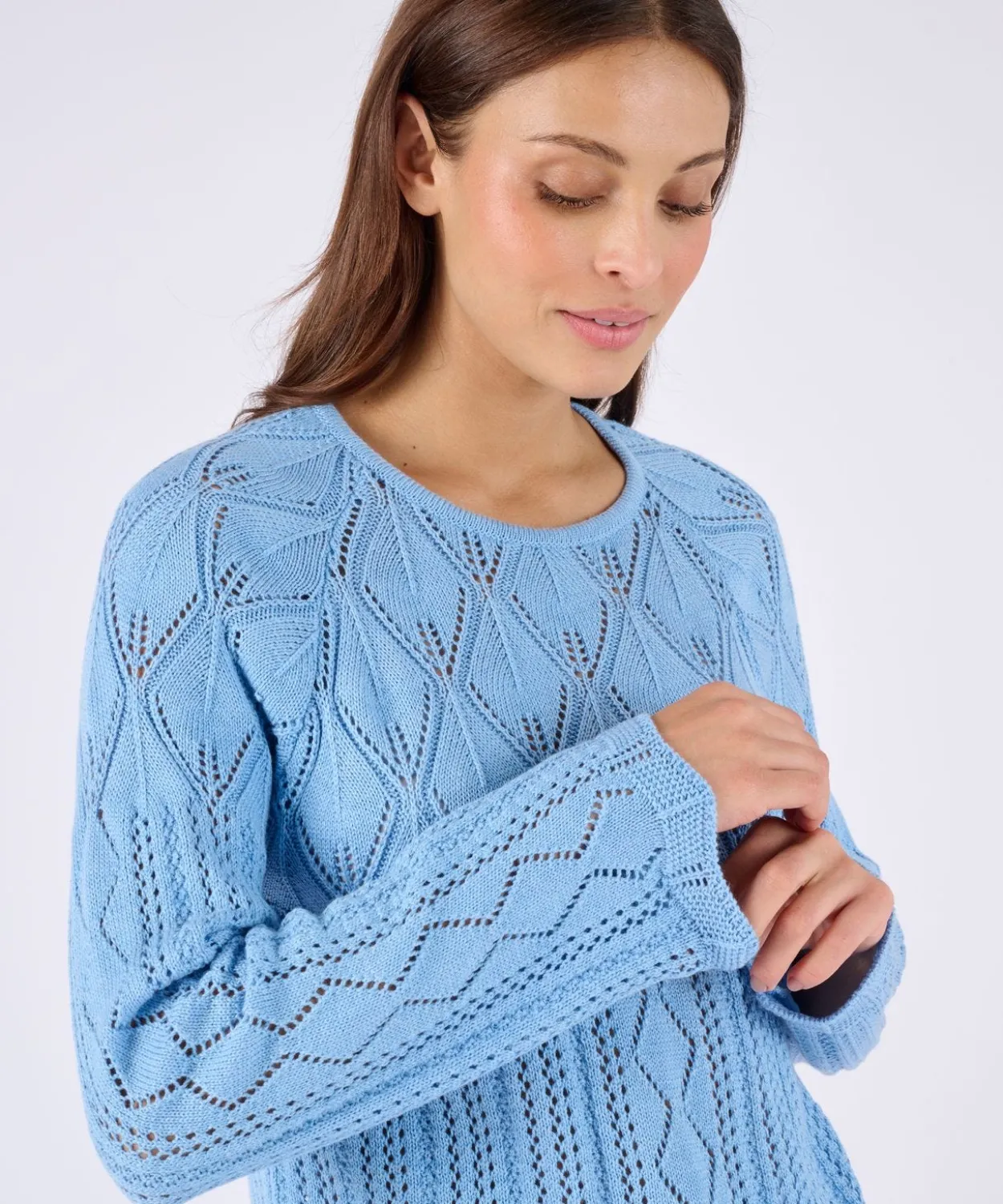 Pull maille ajourée