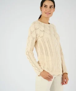 Pull maille ajourée