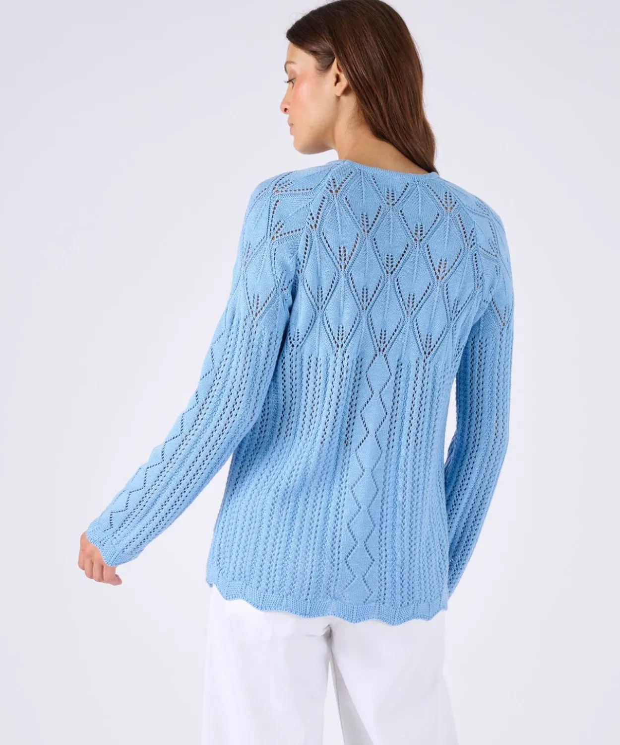 Pull maille ajourée