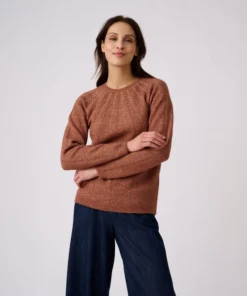 Pull maille ajourée et strass Thermolactyl
