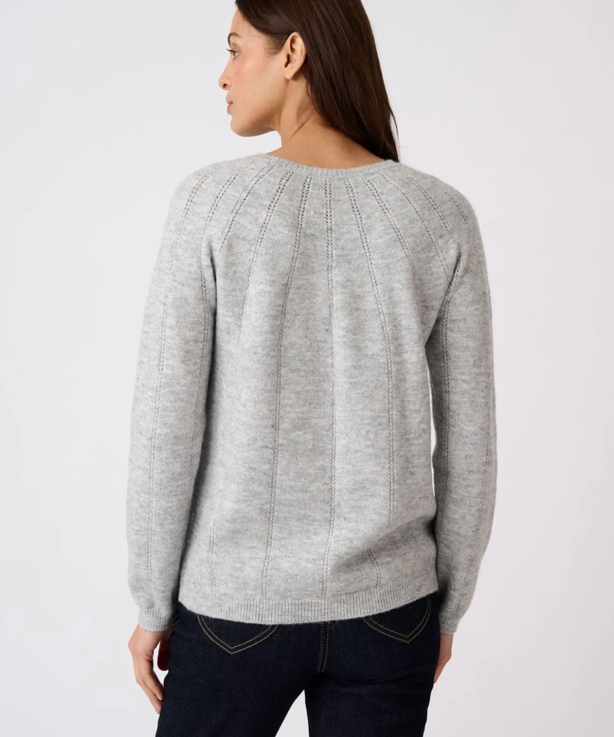 Pull maille ajourée et strass Thermolactyl