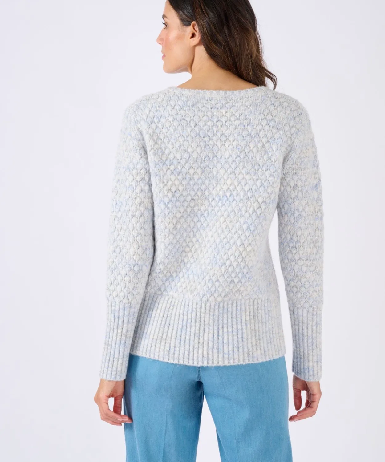 Pull maille multicolore