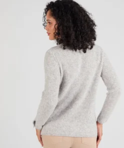 Pull maille perlée mélange alpaga