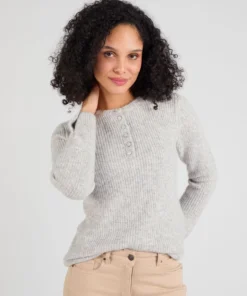 Pull maille perlée mélange alpaga