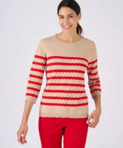 Pull marinière rayures fantaisie