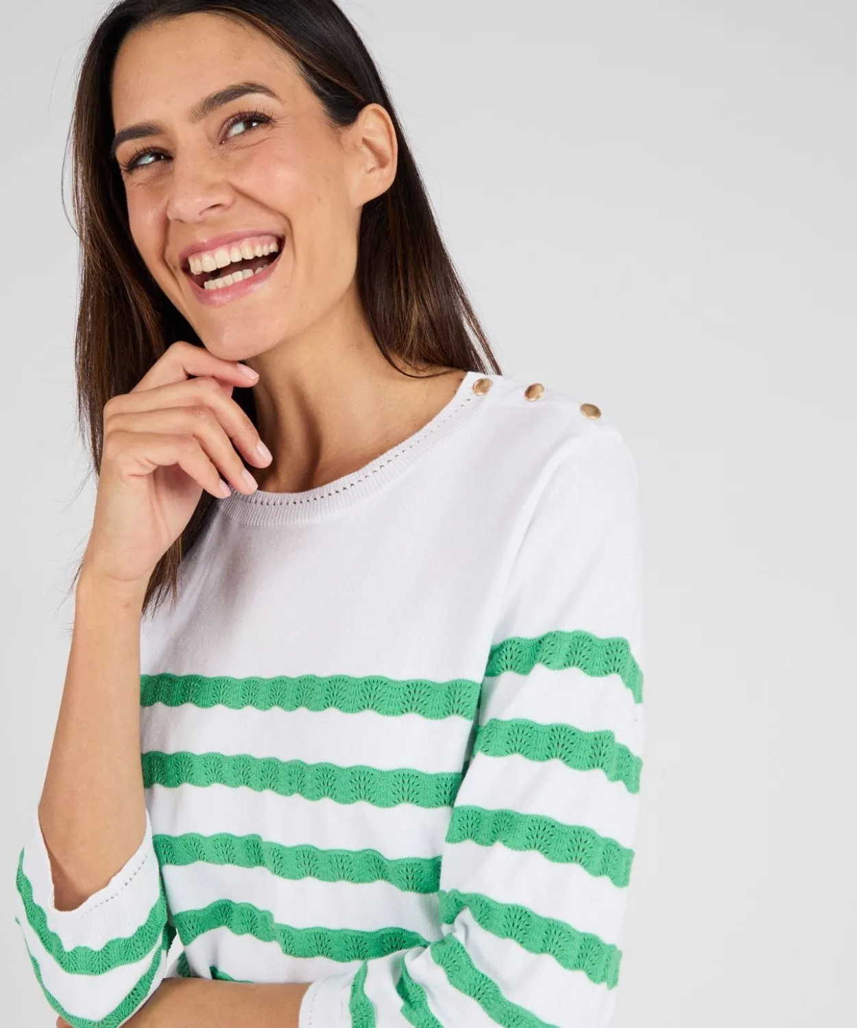 Pull marinière rayures fantaisie