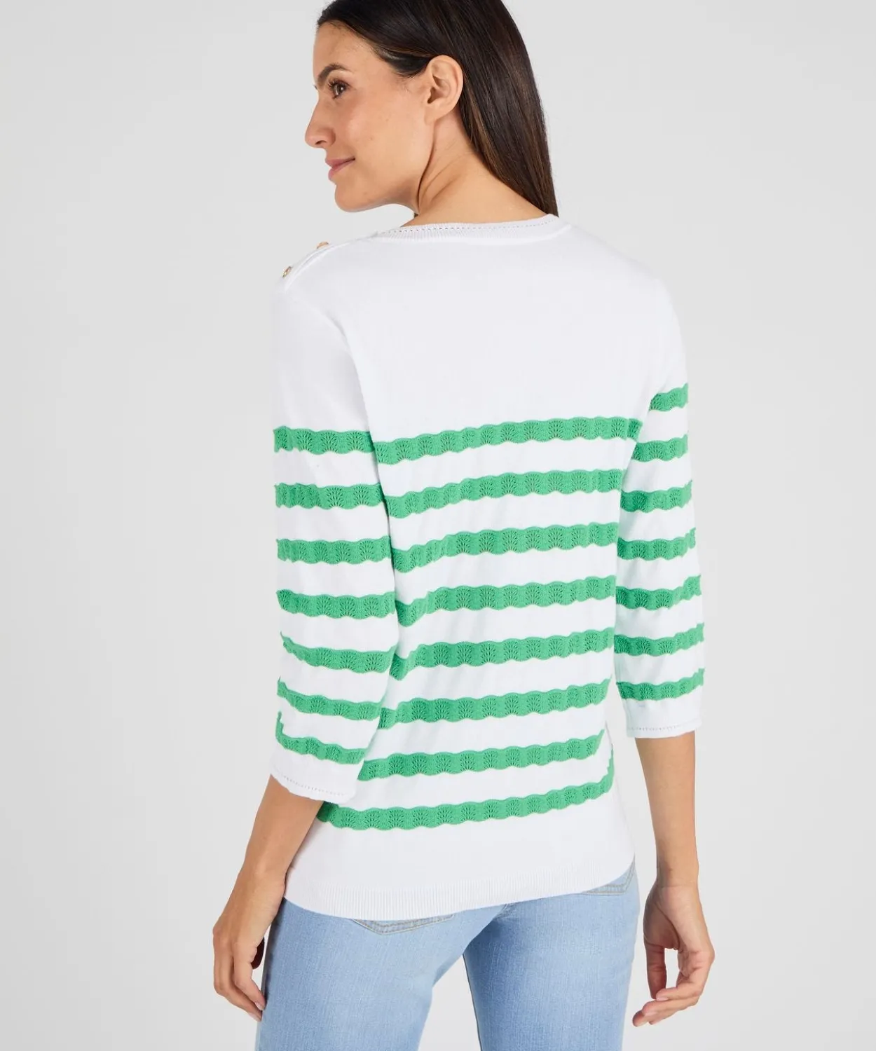 Pull marinière rayures fantaisie