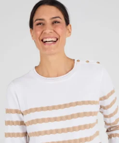 Pull marinière rayures fantaisie