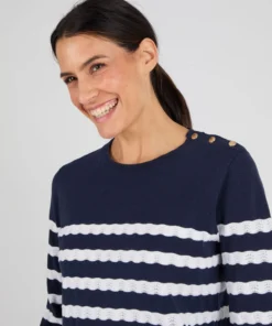 Pull marinière rayures fantaisie