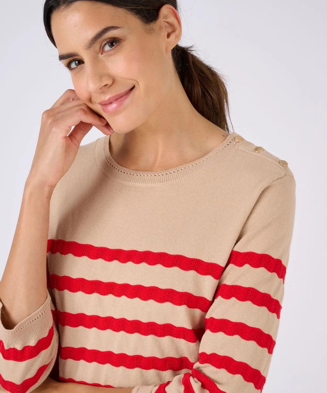 Pull marinière rayures fantaisie