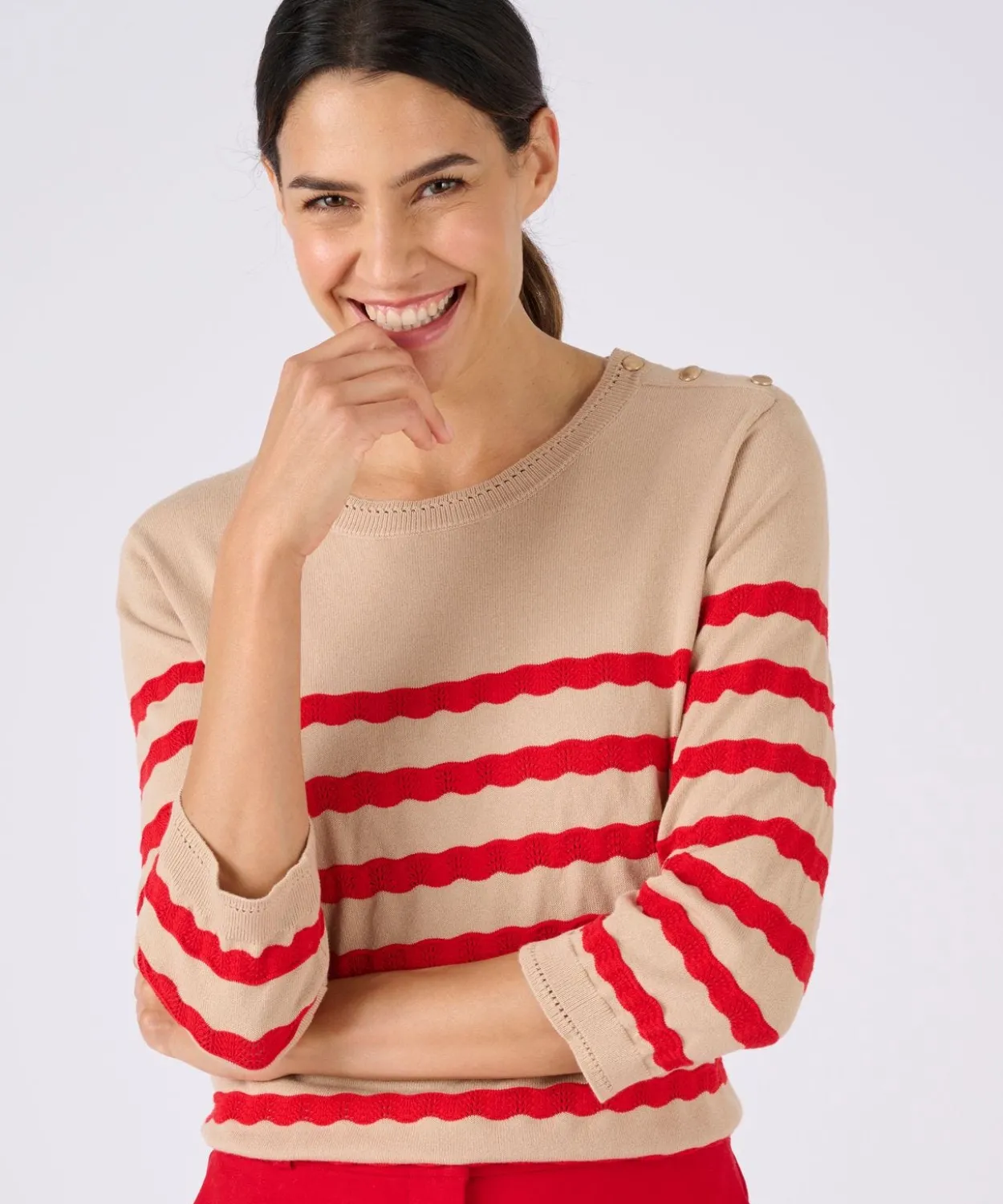 Pull marinière rayures fantaisie