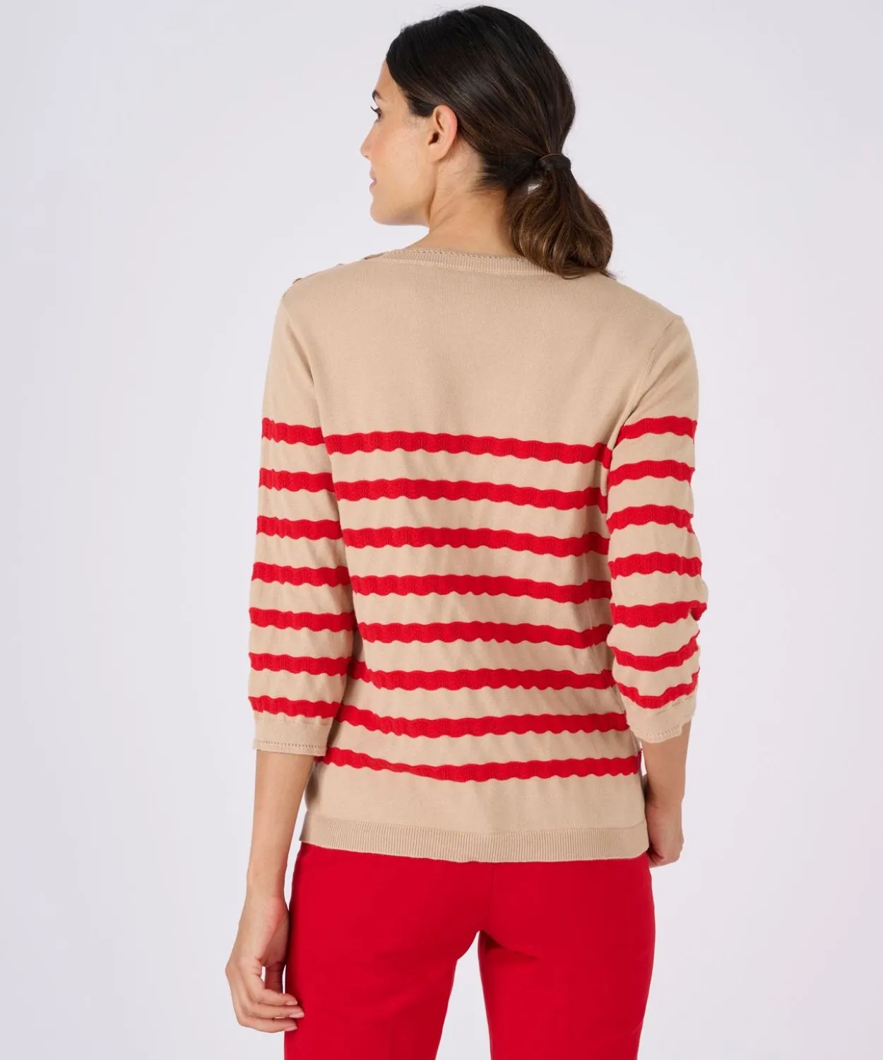 Pull marinière rayures fantaisie