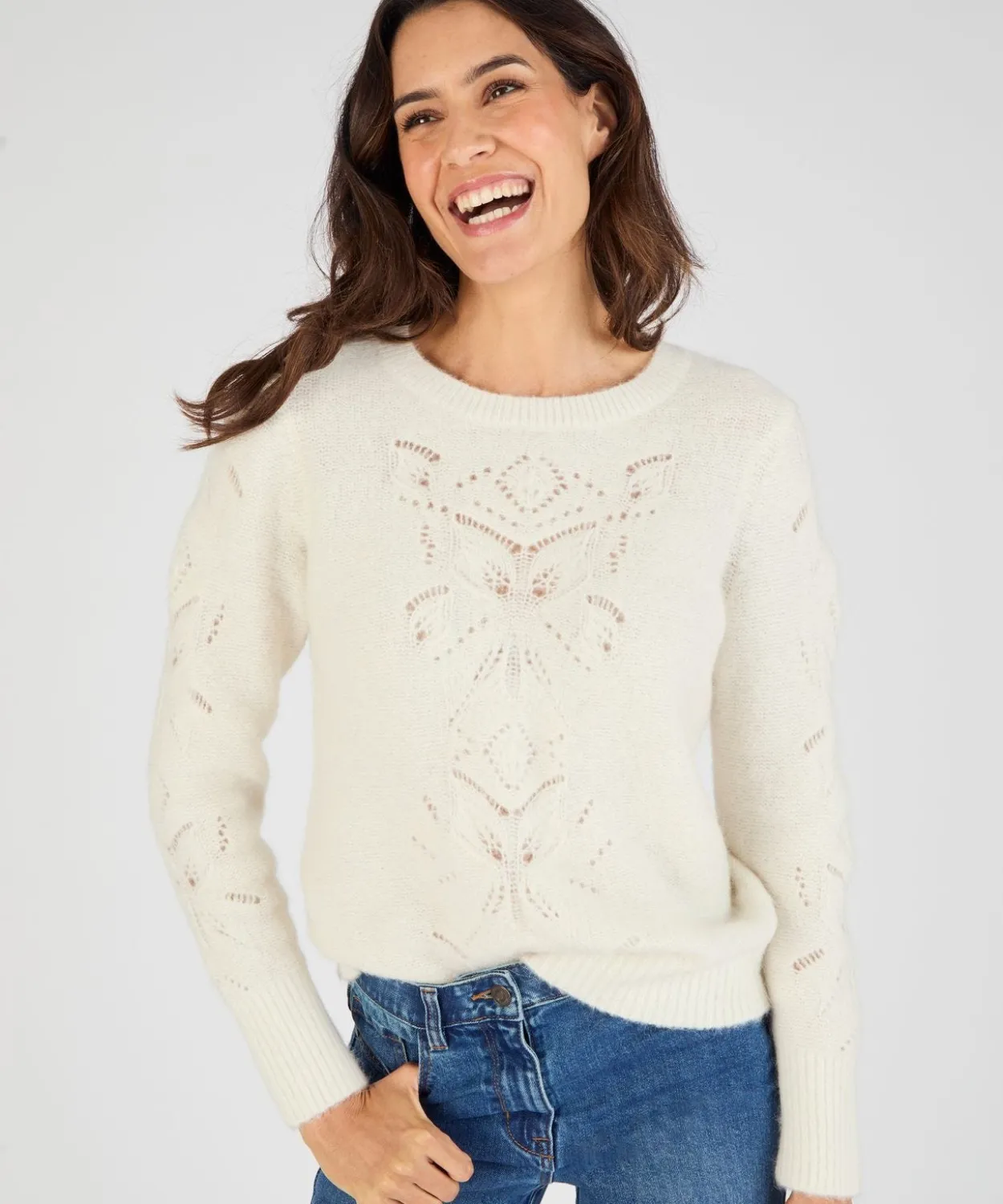 Pull mélange laine et alpaga