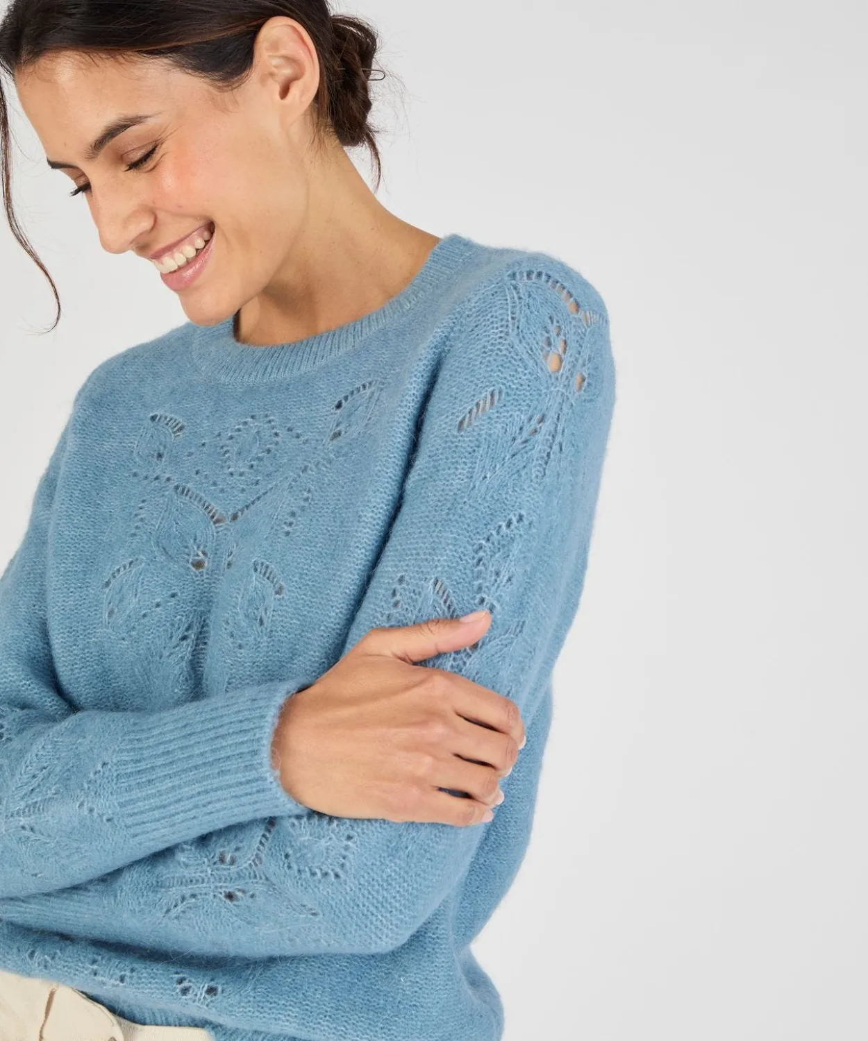 Pull mélange laine et alpaga