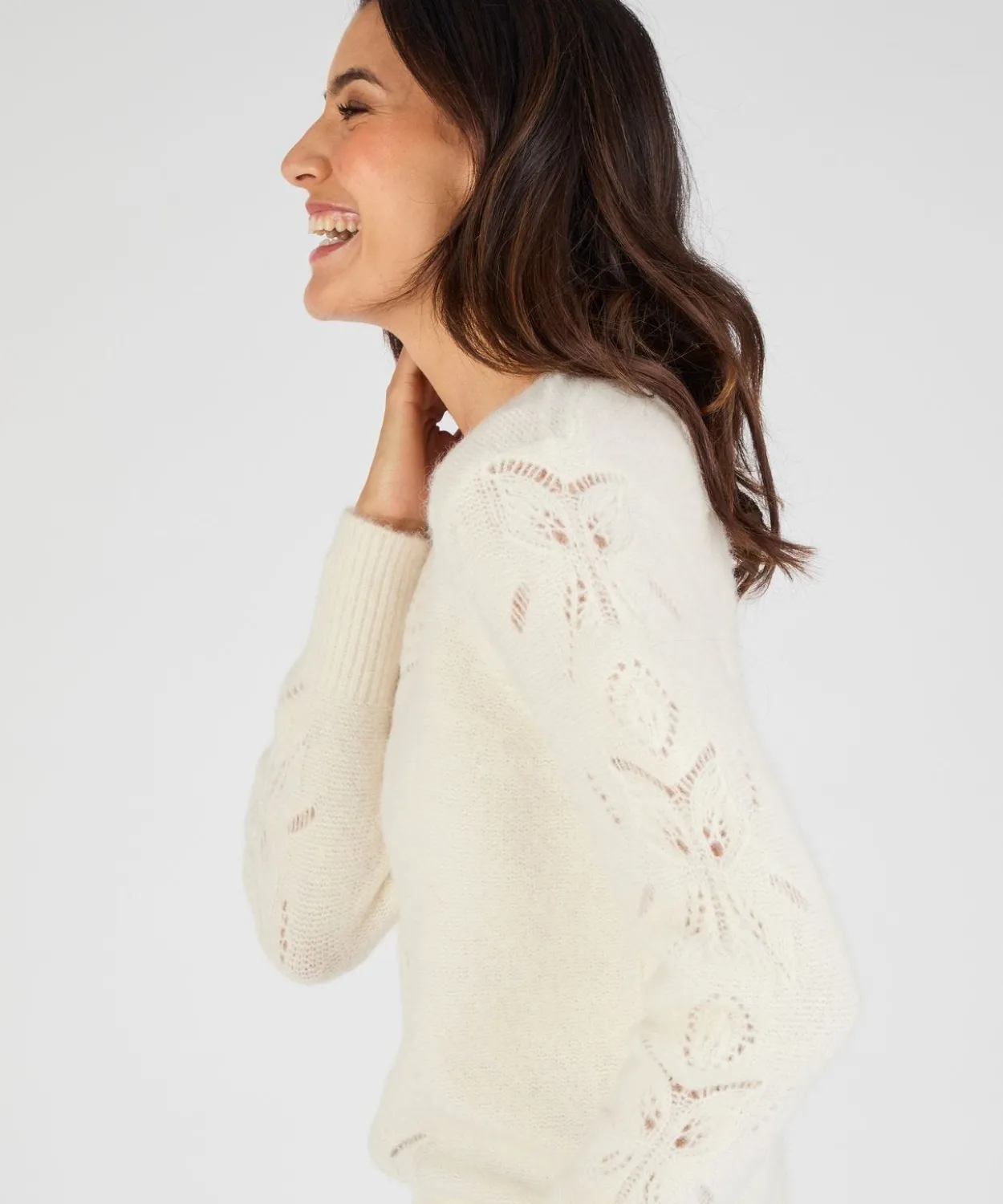 Pull mélange laine et alpaga