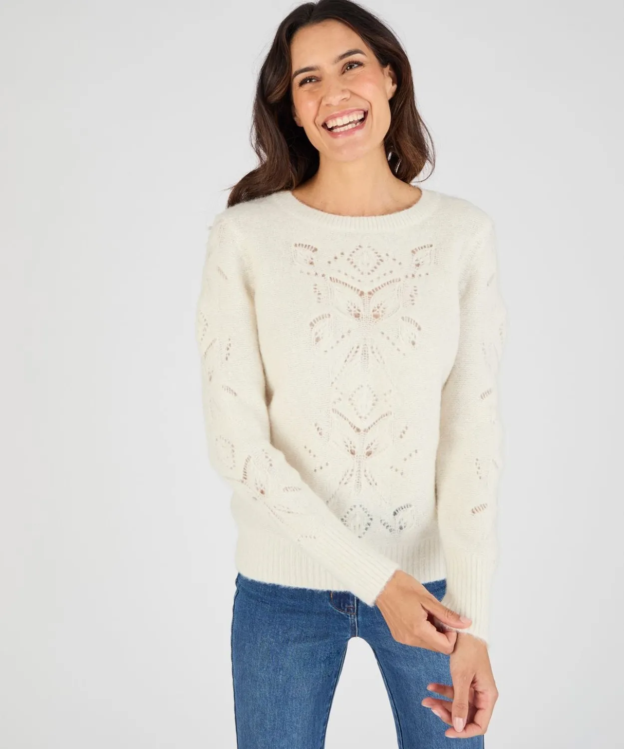 Pull mélange laine et alpaga