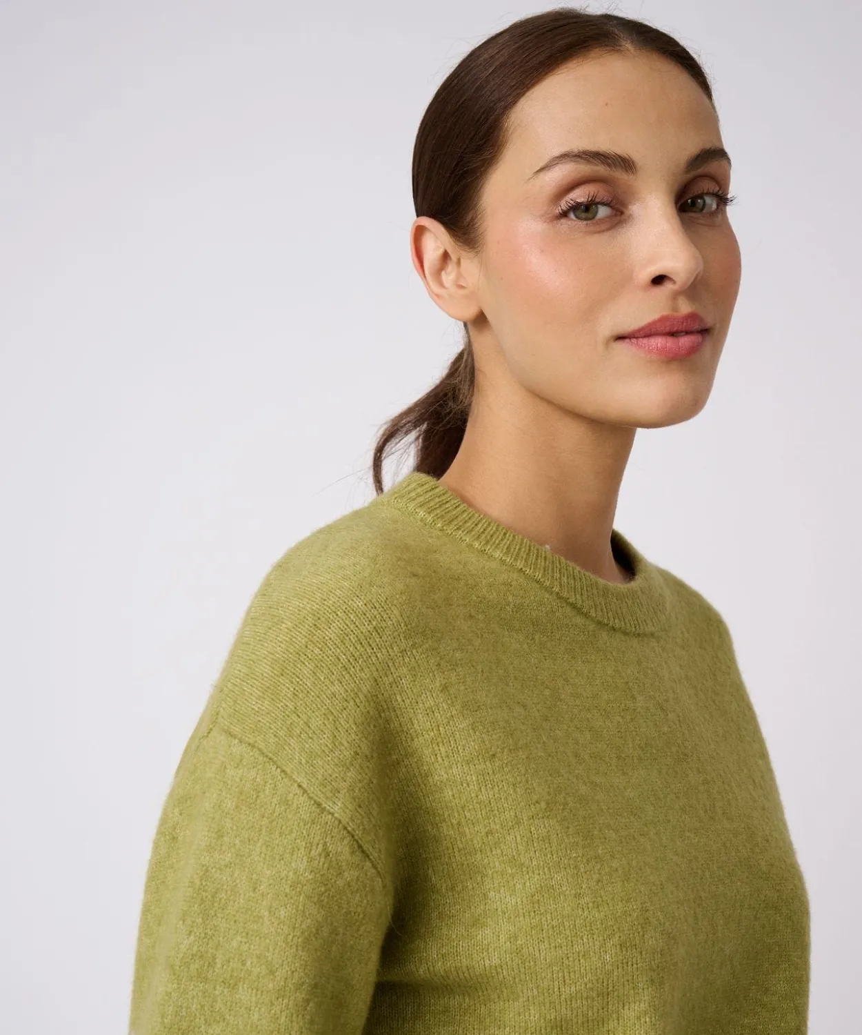 Pull mélange laine et alpaga manches larges