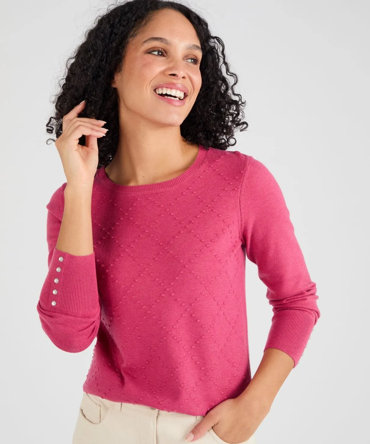 Pull motif losanges