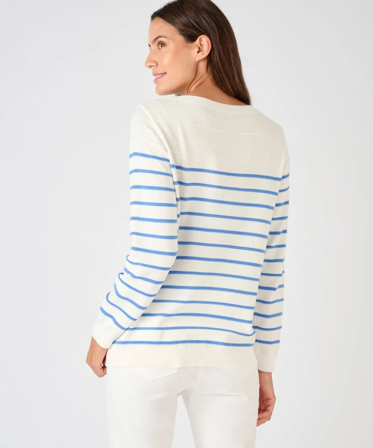 Pull rayures fantaisie