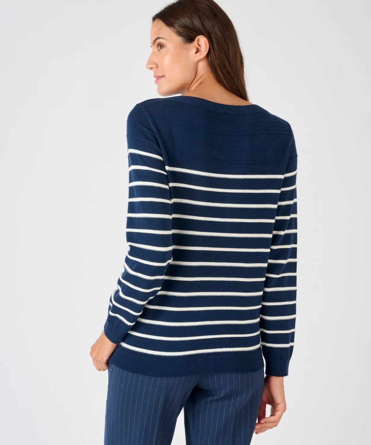 Pull rayures fantaisie