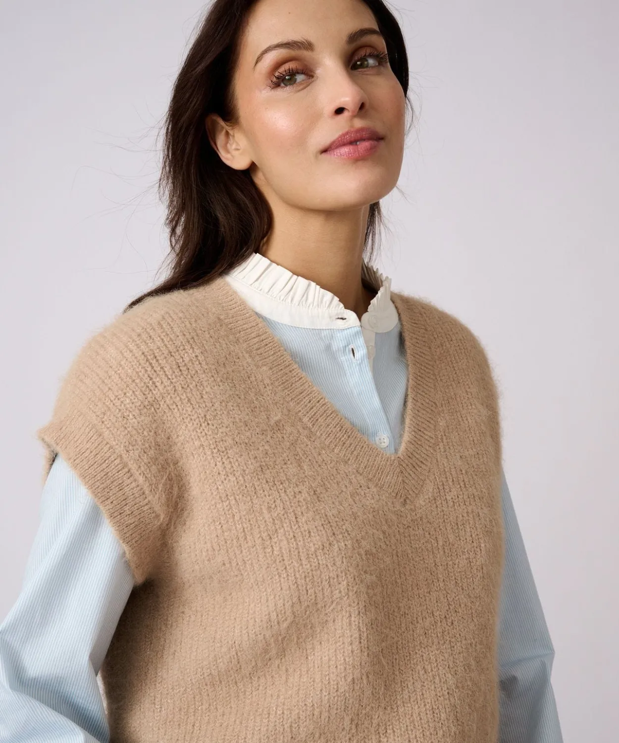 Pull sans manches maille perlée Thermolactyl