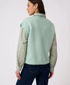 Pull sans manches toucher doux