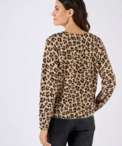 Pull Thermolactyl à boutons uni ou imprimé animalier