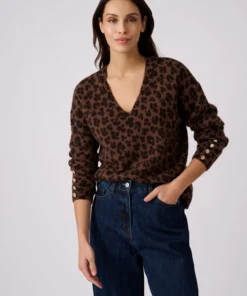 Pull Thermolactyl à boutons uni ou imprimé animalier
