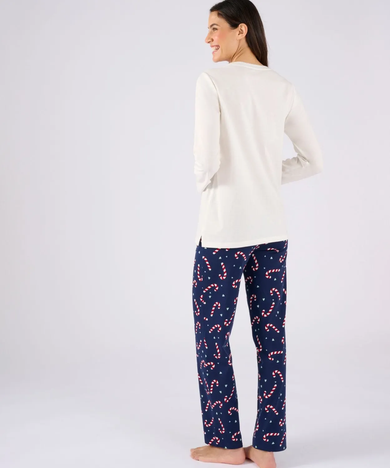 Pyjama de Noël en maille jersey pur coton peigné