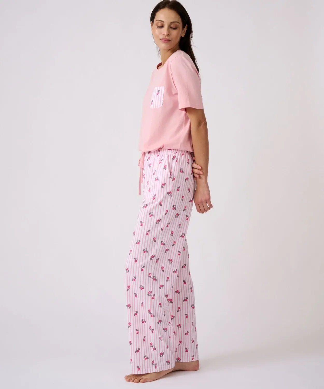 Pyjama en pur coton peigné