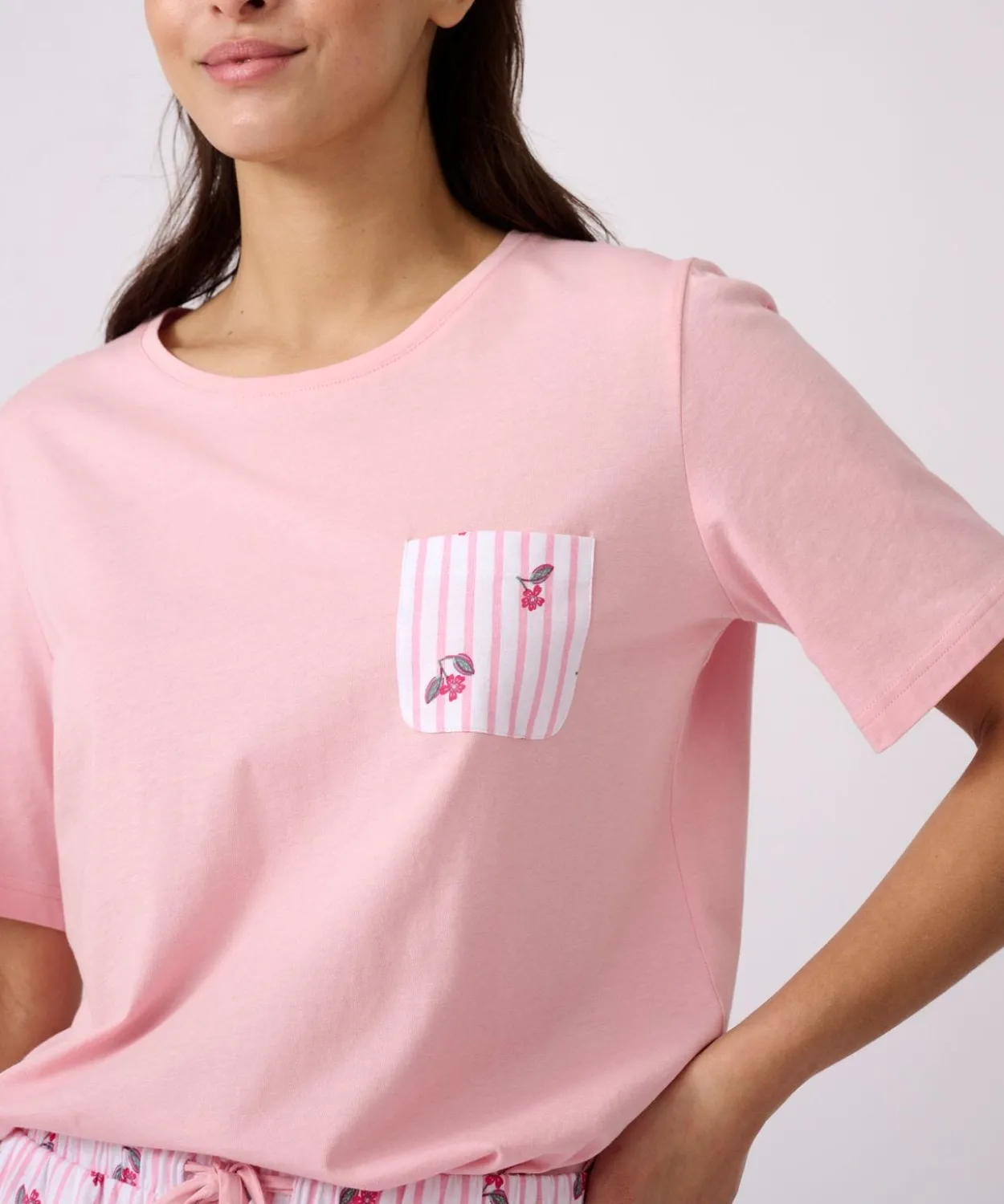 Pyjama en pur coton peigné