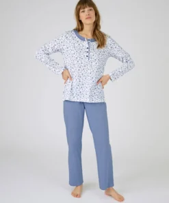 Pyjama en pur coton peigné
