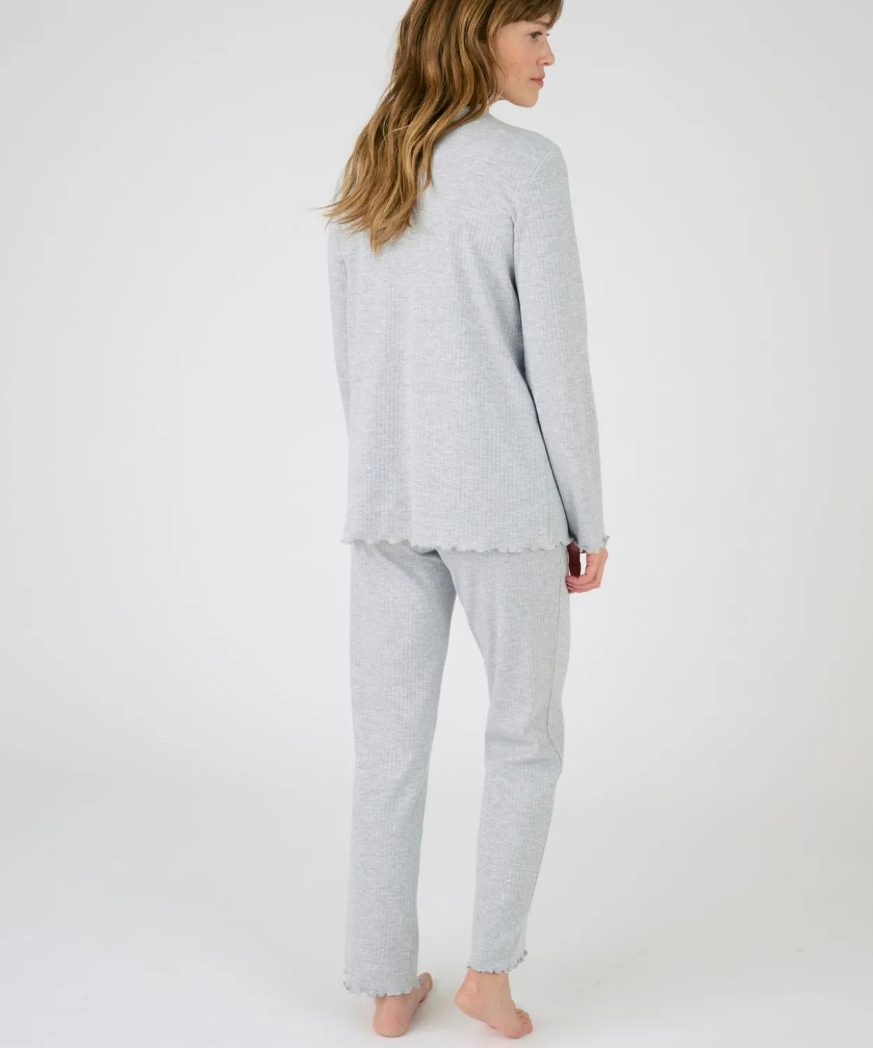 Pyjama maille côtelée