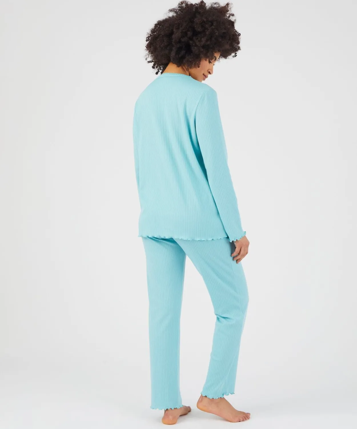 Pyjama maille côtelée