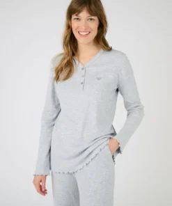 Pyjama maille côtelée