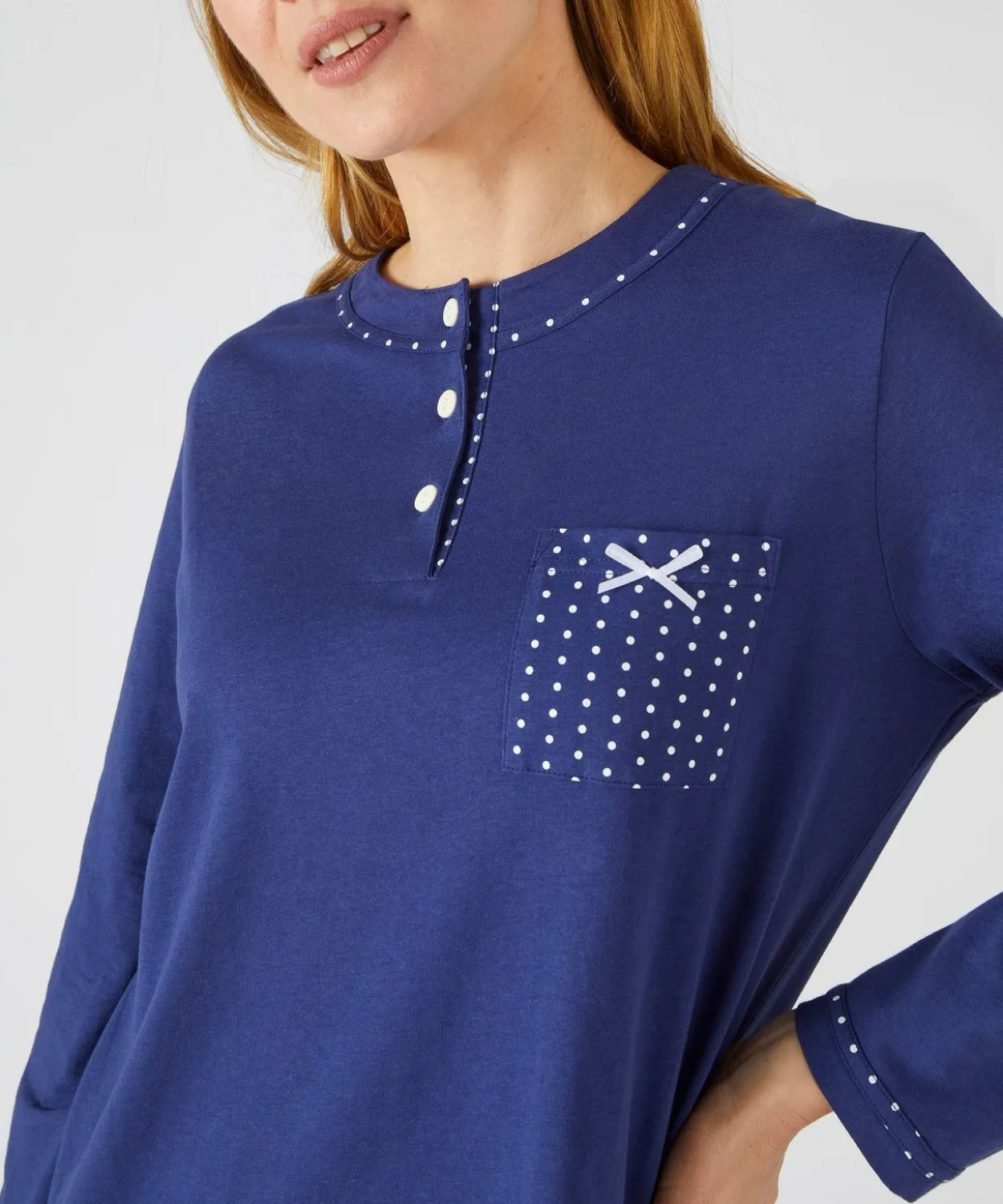 Pyjama maille jersey coton peigné