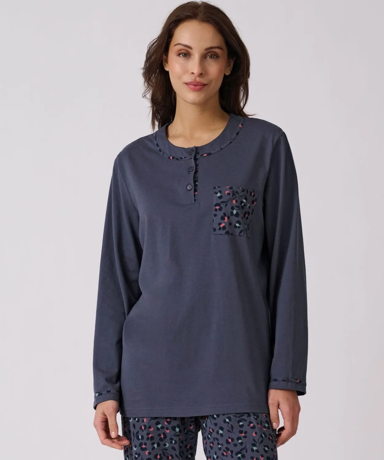 Pyjama maille jersey coton peigné